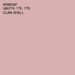 #D8B0AF - Clam Shell Color Image